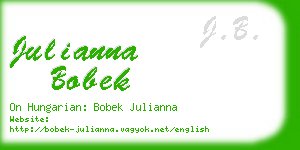 julianna bobek business card